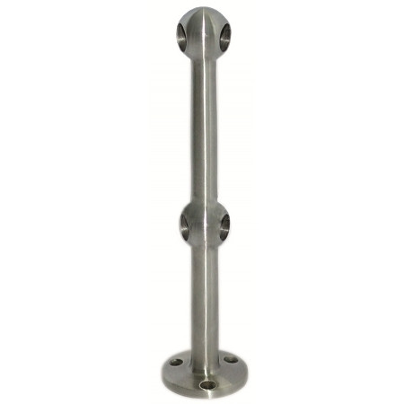 Držiak pre rúru koncový 10 mm nerezový 45°