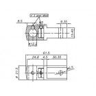 Držiak priečnej výplne 10.2 mm