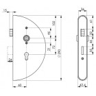 Zámková skrinka nerezová 42.4 x 145 x 290 mm