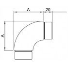 Zasúvacie koleno 90° 42.4 x 3.0 mm