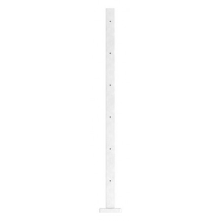 Nerezový stĺpik 40 x 40 x 2 mm - 6 x M6