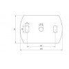 Kotviaca platnička 120 x 80 x 8 mm