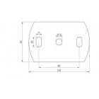 Kotviaca platnička 120 x 80 x 6 mm