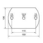 Kotviaca platnička 150 x 100 x 8 mm