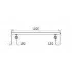 Nerezové madlo 1200 mm - kompletný set