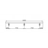 Nerezové madlo 1800 mm - kompletný set