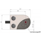 Úchyt skla 63 x 45 x 28 mm