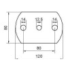 Kotviaca platnička 120 x 80 x 8 mm